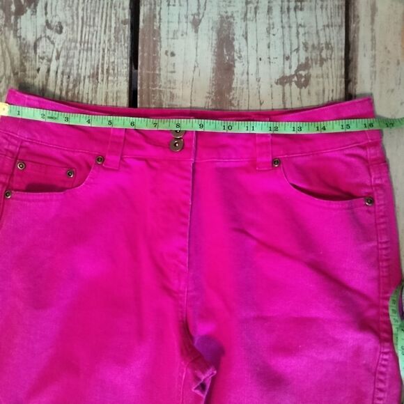 Spirited Randolph Duke Jeans Size 12 Pink / Fuschia Zipper and Double Button - Picture 10 of 12